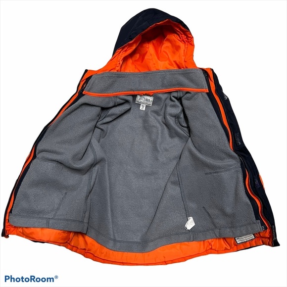 The Children’s Place Tangerine / Gray Winter Ski Coat - Picture 3 of 6